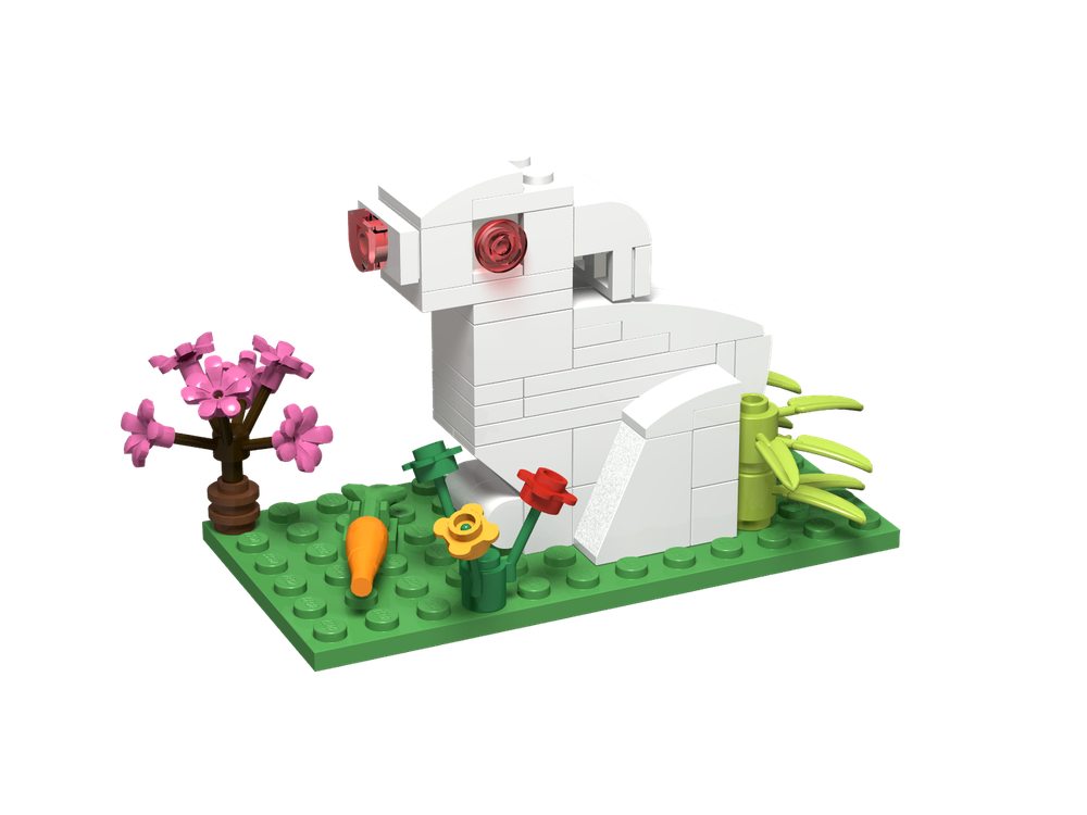 LEGO MOC-157274 Albino white rabbit by bloco_de_ideias | Rebrickable ...