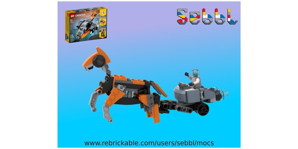 LEGO MOC-157279 31111: Cyber Horse with Chariot by sebbl | Rebrickable ...