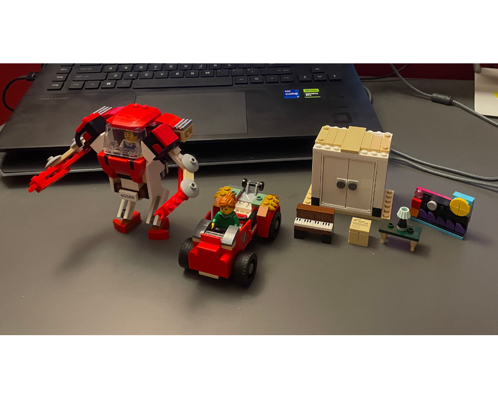 LEGO MOC Moving Truck and Mech Suit by eric_nunya | Rebrickable - Build ...