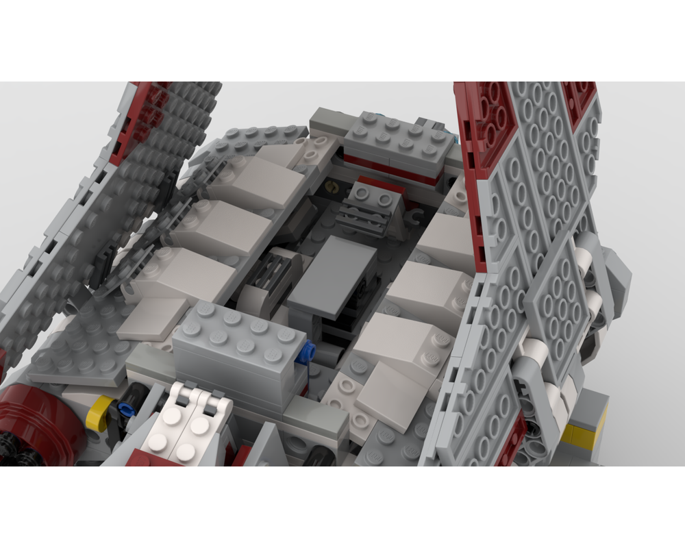 LEGO MOC Rho-class transport shuttle (Under side cargo hull and ...