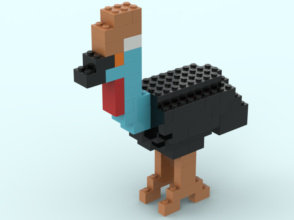 LEGO MOC 11030 Cassowary by Pikminfan67 | Rebrickable - Build with
