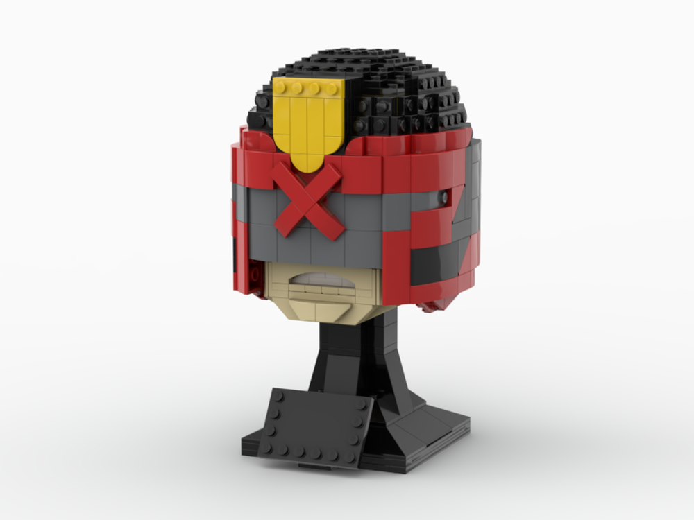 Lego Moc Judge Dredd Helmet By Doubleubricks Rebrickable Build With Lego