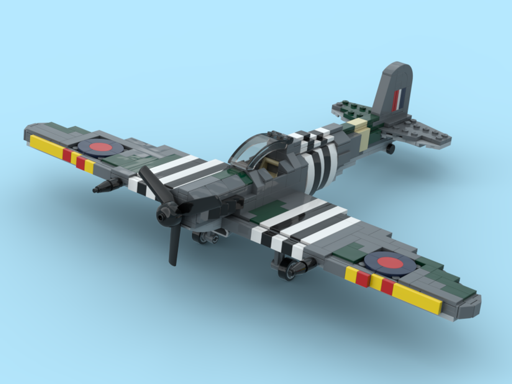 Lego Moc Supermarine Spitfire D Day Version By Brickaviation