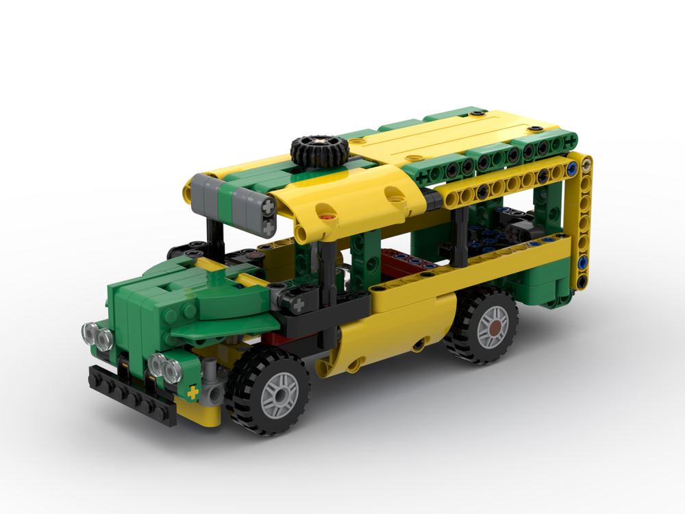 how to build a lego school bus