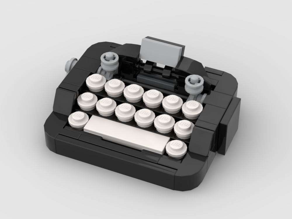 Lego Moc Mini Typewriter By Rebrickblg Rebrickable Build With Lego