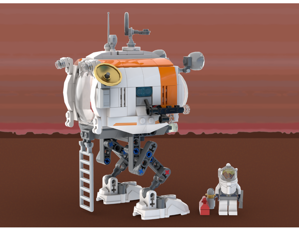 LEGO MOC-158032 Mars AT-ST All-Terrain Survey Transport by KennoMonkey ...