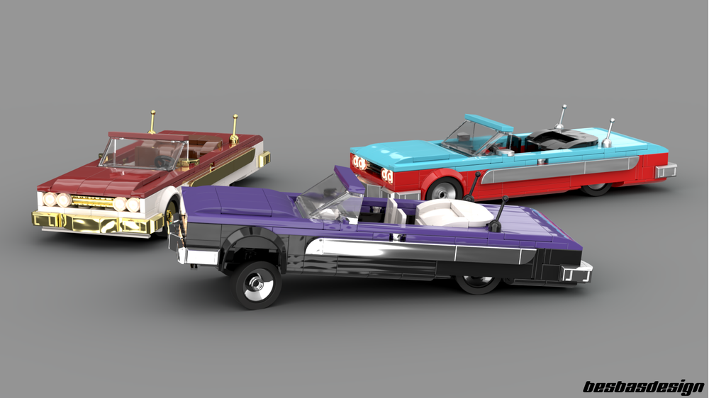 Lego Technic Lowrider Moc Lego 64 Impala Hot Wheels The Rose'n One