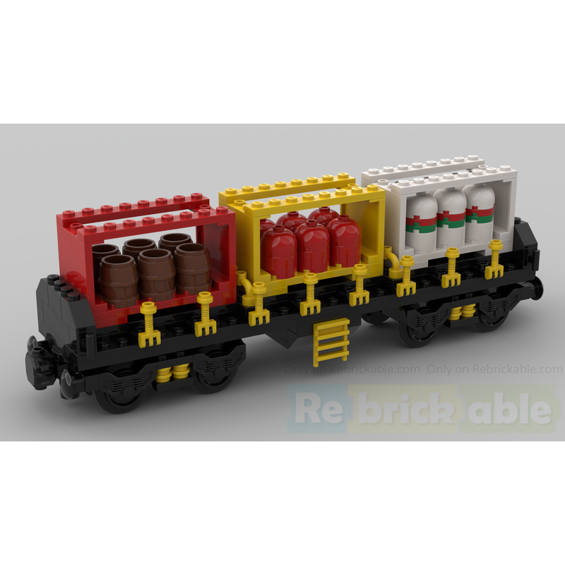 LEGO MOC-158145 Container train car with 4 axle by josszo | Rebrickable ...