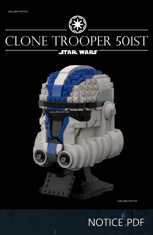 LEGO MOC helmet clone 501st by Alex_BricKartuss