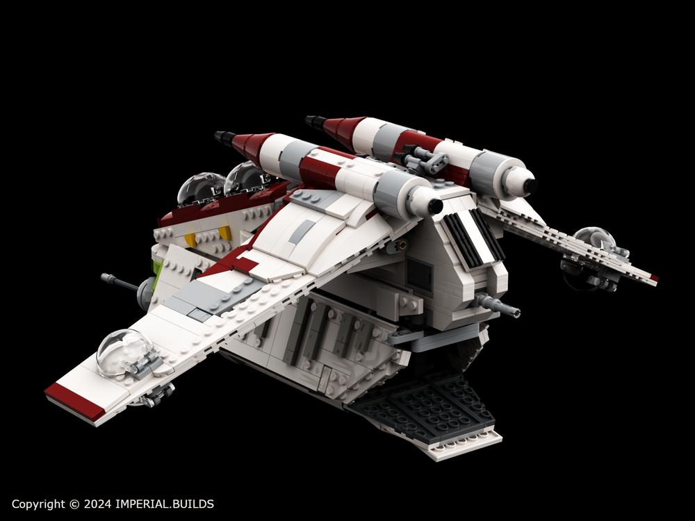 LEGO MOC Republic Gunship LAAT (Clone Wars) by Imperial Builds ...