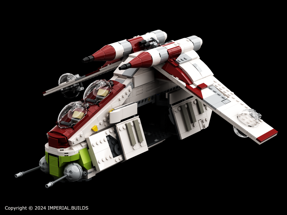 LEGO MOC Republic Gunship LAAT (Clone Wars) by Imperial Builds ...