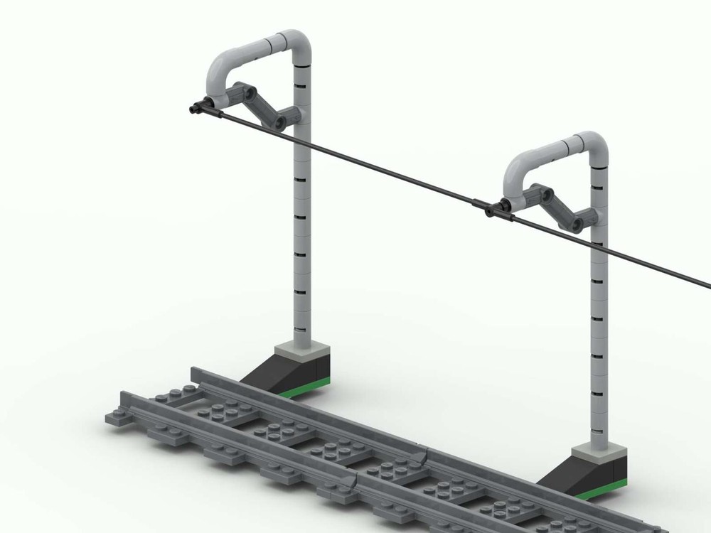 LEGO MOC Railroad overhead wire by LeFisch Rebrickable Build with LEGO