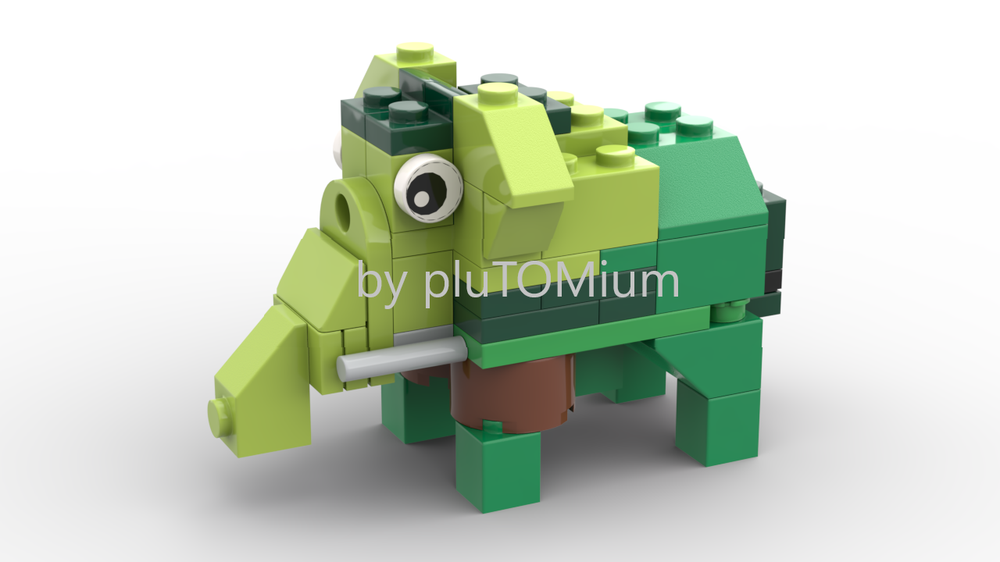 LEGO MOC Elephant (LEGO 11007 Alternate) by pluTOMium | Rebrickable ...