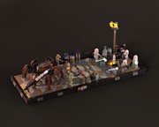 2022 New Space Wars MOC-97760 The Battle of Geonosis Diorama with