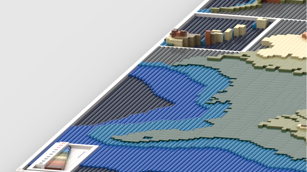 LEGO MOC United States Topographic Map By Hawkfan08 Rebrickable 1000x562p