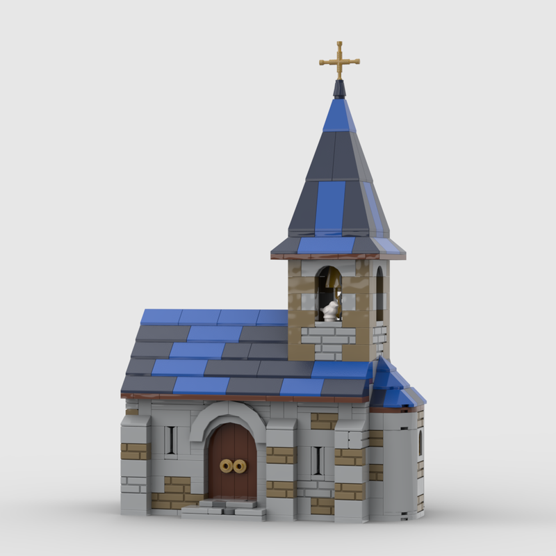 LEGO MOC Chapel Saint Pierre de Vénéjean by MidiBricks | Rebrickable ...