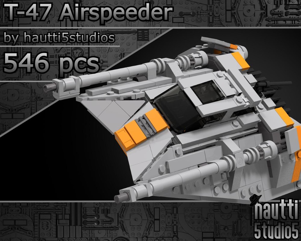 LEGO MOC T-47 Airspeeder (V1) by hautti5 | Rebrickable - Build with LEGO
