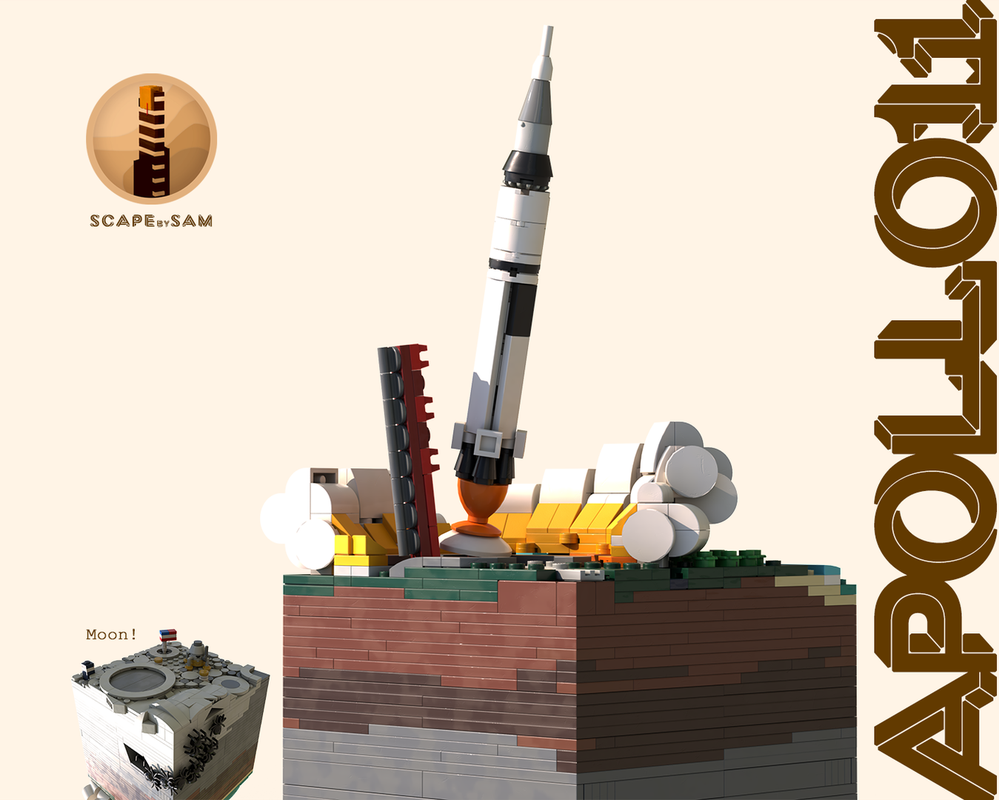 LEGO MOC Apollo 11 - A Historical Piece by Scapebysam | Rebrickable ...