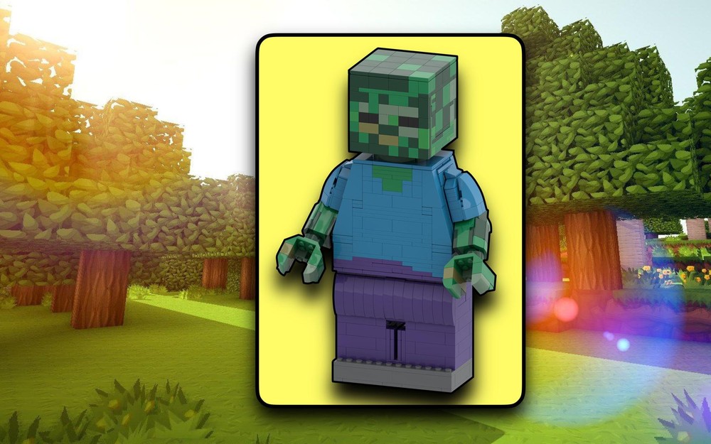 LEGO MOC Up-Scaled LEGO Minifigure - Zombie by ZTBricks | Rebrickable ...