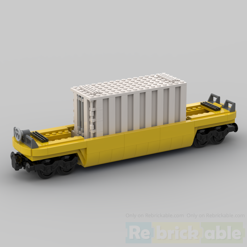 LEGO MOC-159041 TTX Container Car with a 20ft container by josszo ...
