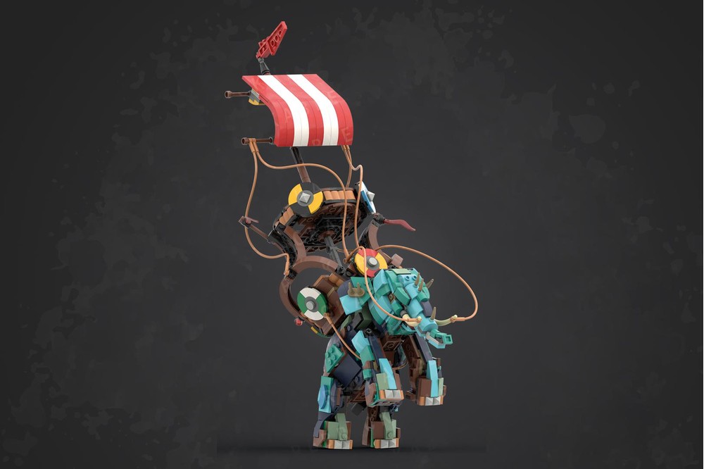 LEGO MOC-159194 Viking War Elephant by Made With Brix | Rebrickable ...