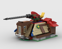 A(T-TE) Frame Log Cabin (LEGO 31048 Lakeside Lodge Alt Build MOC)