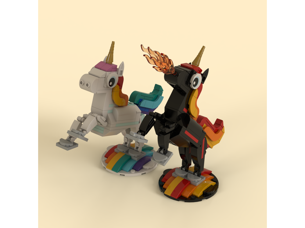 LEGO MOC Nightmarish Unicorn by TheDesec | Rebrickable - Build