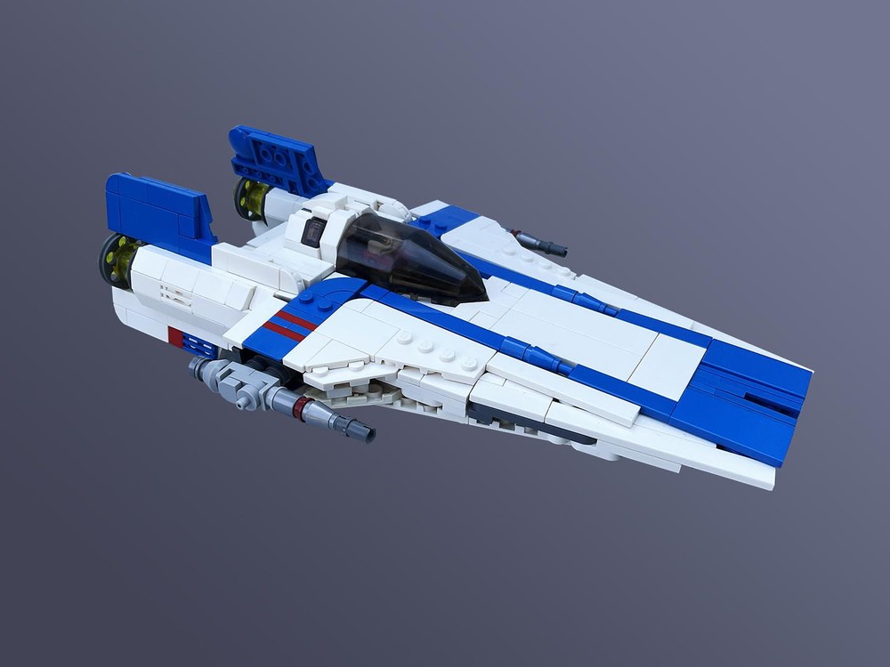 LEGO MOC-159310 Resistance RZ-2 A-Wing (Blue and Red Versions) by ...