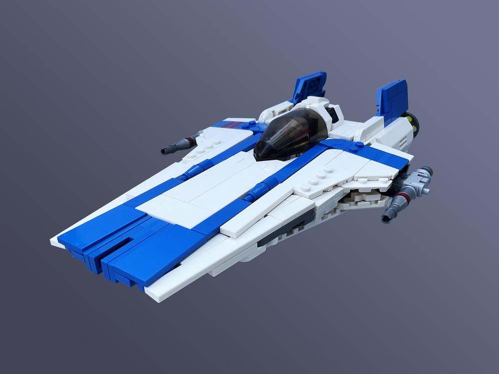 LEGO MOC-159310 Resistance RZ-2 A-Wing (Blue and Red Versions) by ...