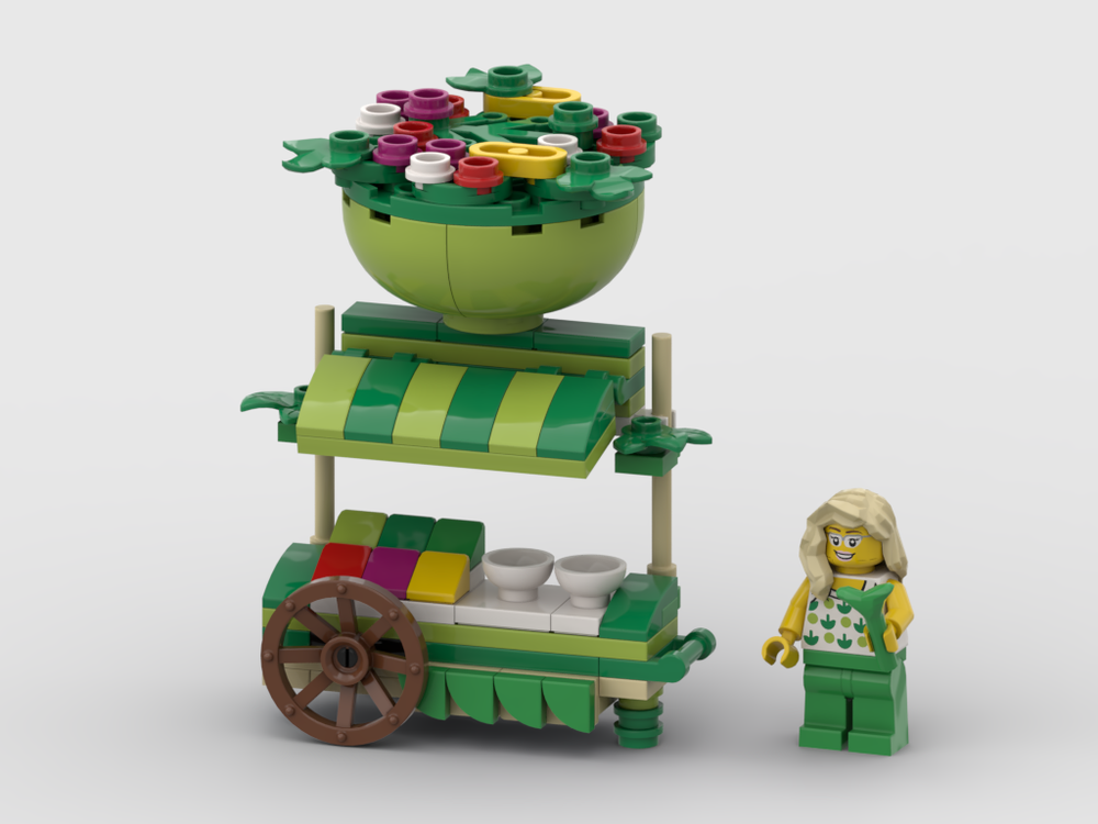 LEGO MOC Salad Cart by gabizon Rebrickable Build with LEGO