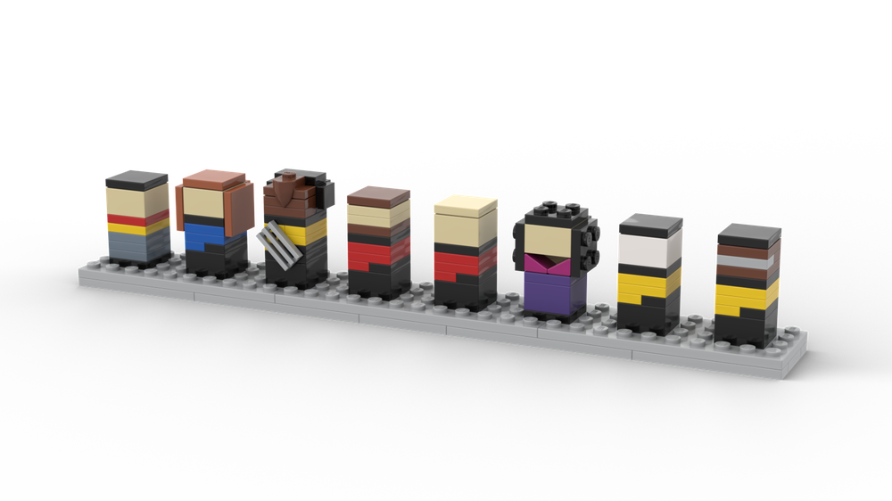 LEGO MOC Minimalistic Star Trek: The Next Generation cast by jqno ...