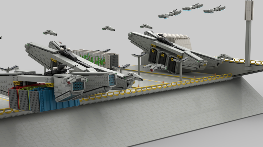 LEGO MOC Futuristic Military Port by Futurism_Lego | Rebrickable ...