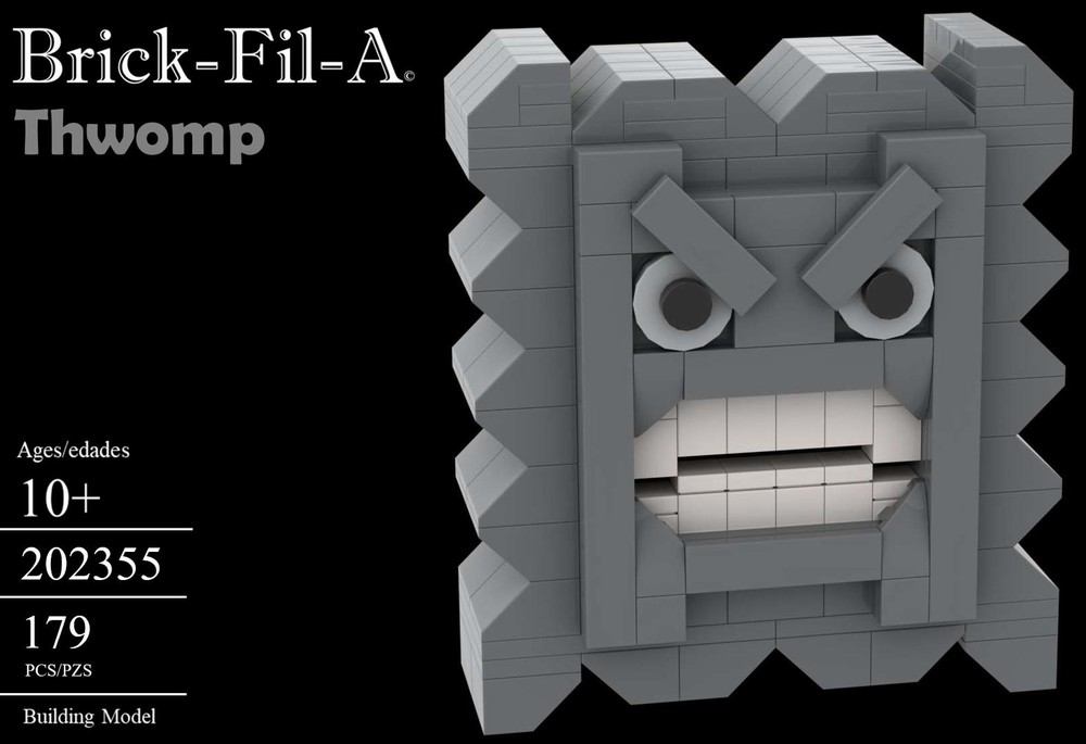 LEGO MOC-159773 Thwomp by Brick-Fil-A-Builds | Rebrickable - Build with ...