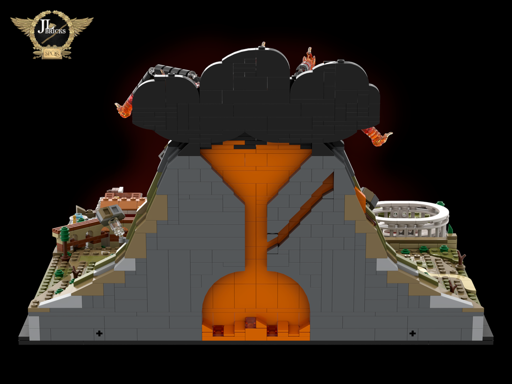LEGO MOC Vesuvius & Pompeii by JL.Bricks | Rebrickable - Build with LEGO