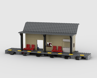 Train Station built around 60197 mini-platform