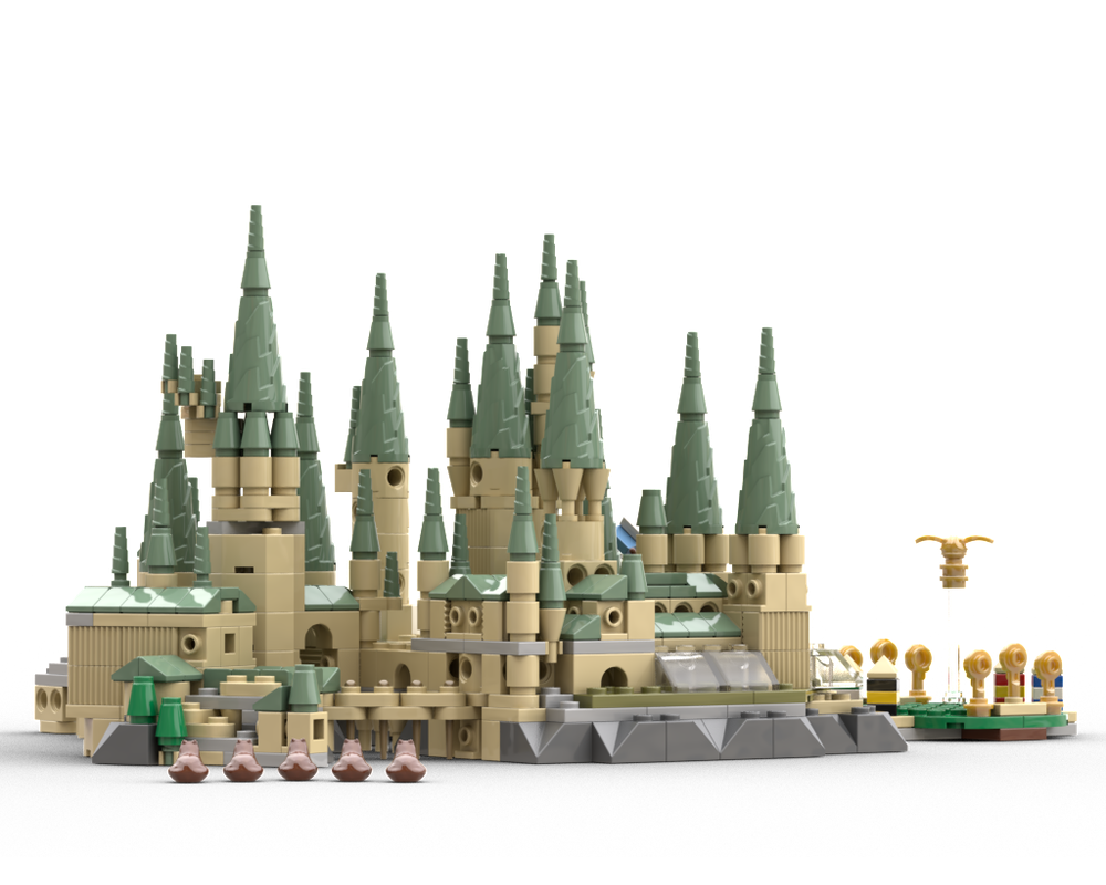 LEGO MOC 30435 x9 Hogwarts castle extended by Beregorn | Rebrickable ...