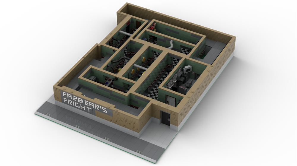 LEGO MOC Fazbear's Fright (FNaF 3) - Modular Building by Crowsalina ...