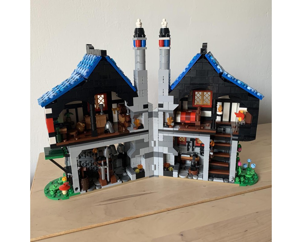 LEGO MOC 3739 Blacksmith Shop Remake Lego Medieval Castle Moc by marinbrickdesign Rebrickable Build with LEGO