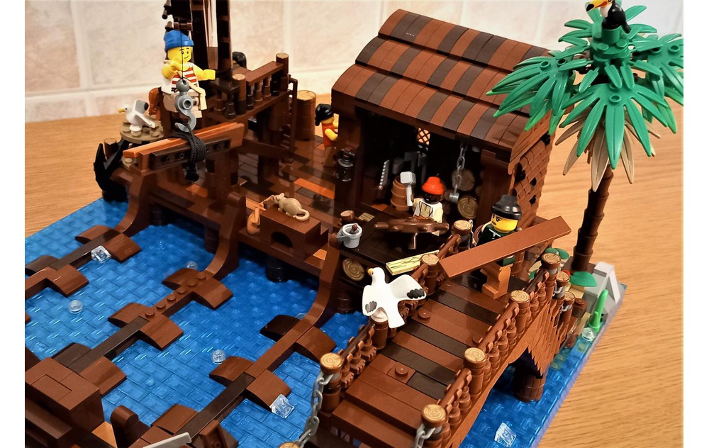 LEGO MOC Pirate Caribbean Shipyard by Massenzio | Rebrickable - Build ...