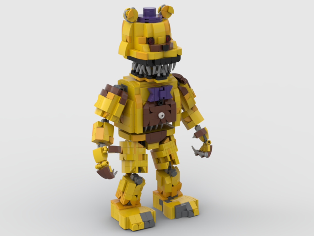 LEGO MOC Nightmare fredbear by EXCALIBURtheONE Rebrickable