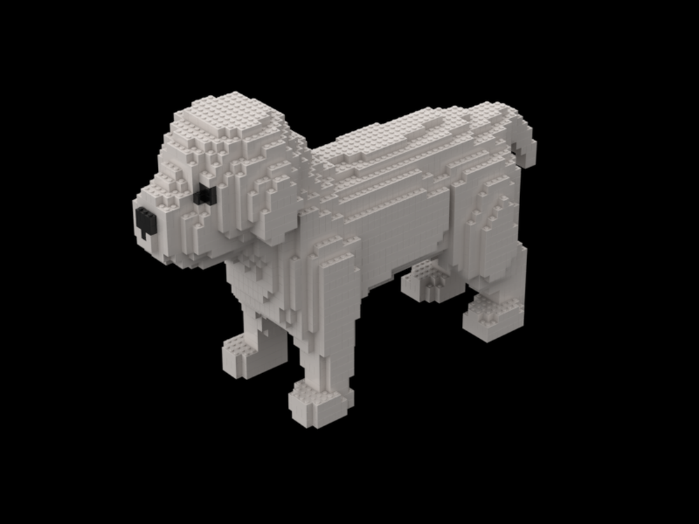 LEGO MOC sculpture dog by blackmaster | Rebrickable - Build with LEGO