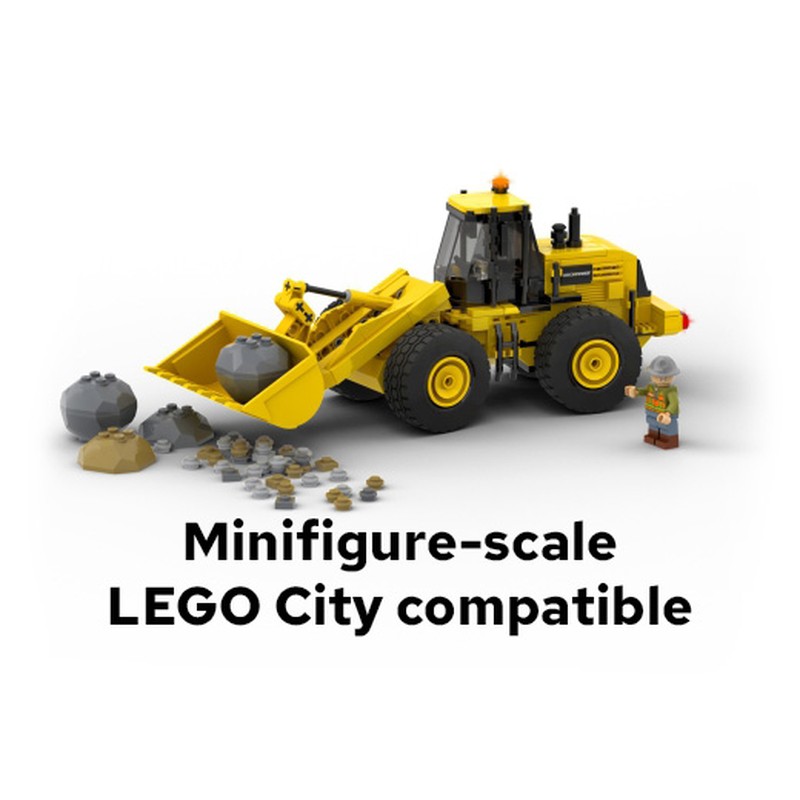 LEGO MOC-160155 Front Loader Excavator – Construction Vehicle by