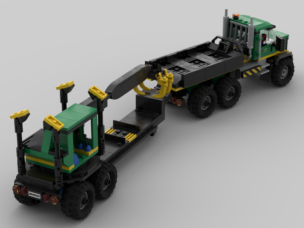 LEGO MOC Heavy Haul Logging Truck & Loader by HaulingBricks ...