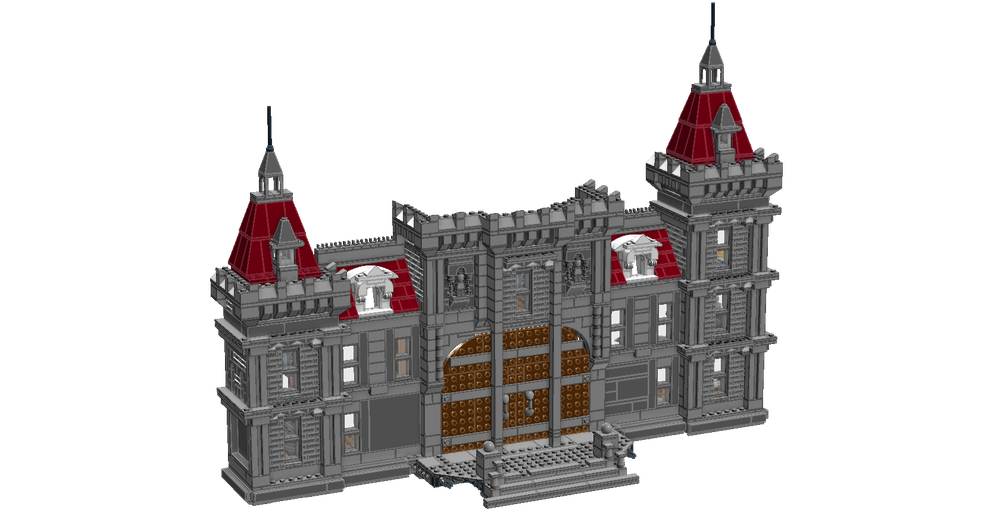 LEGO MOC Wayne Manor (70922 mod) by Detahack | Rebrickable - Build with LEGO