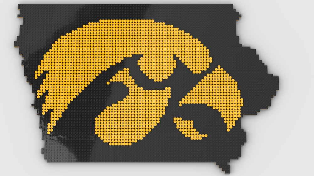 Iowa outlet hawkeye legos