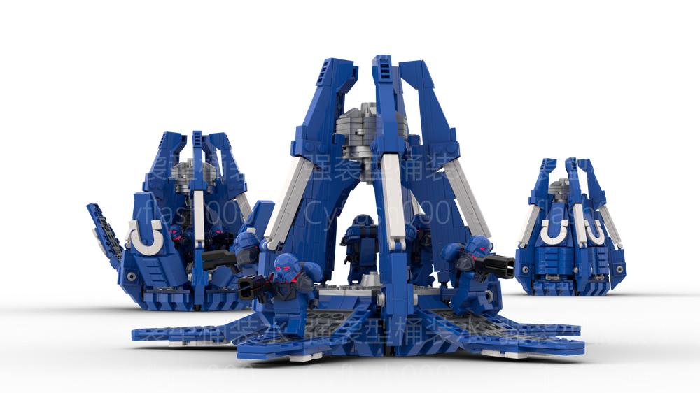 LEGO MOC Space marine drop pod - Warhammer 40K by Cyflash000 LEGO MOC Space marine drop pod - Warhammer 40K by Cyflash000