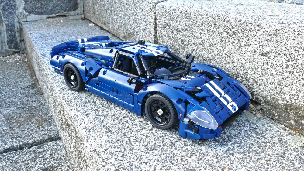 Lego technic mustang built using only lego ford gt 42154 parts