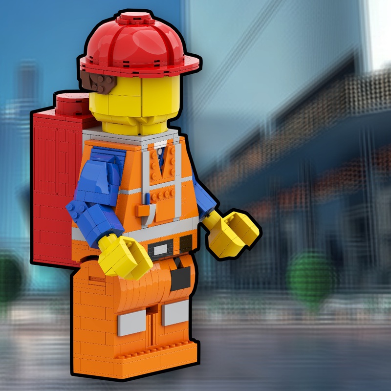 LEGO MOC Up-Scaled LEGO Minifigure - AWESOME LEGO Movie Emmet Edition by  ZTBricks
