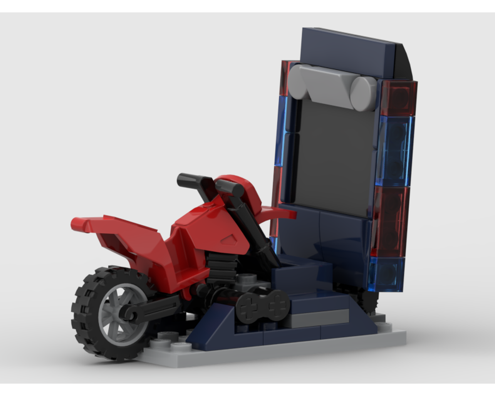LEGO MOC Dirtbike Arcade Machine by t-nova | Rebrickable - Build with LEGO