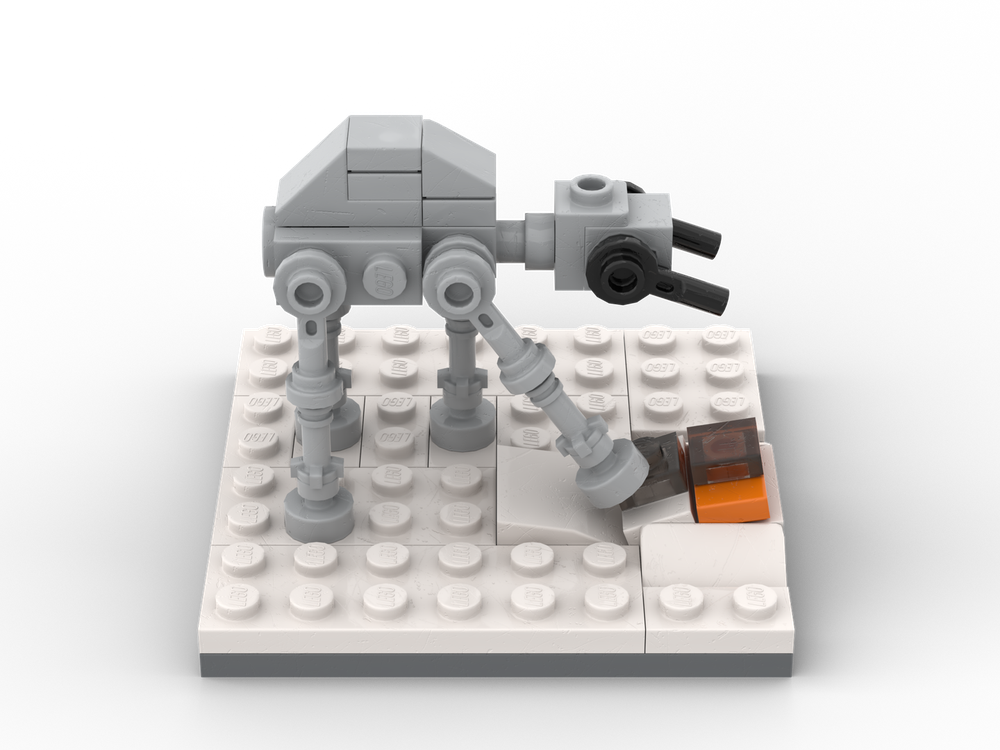 LEGO MOC-160929 Micro Hoth Battle by Camobricktape | Rebrickable ...